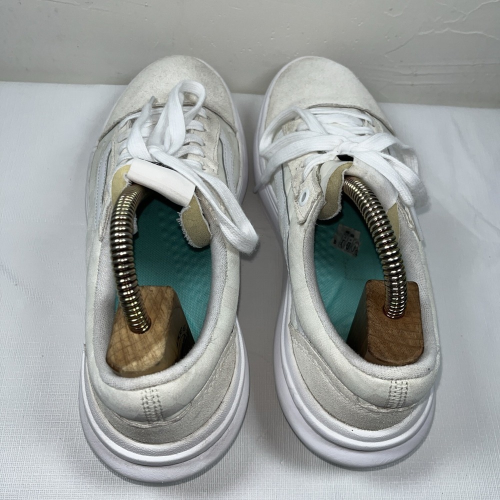 VANS Old Skool Overt CC Shoes M 7.5 W 9 Platform Suede Check Canvas Chunky Comfy - Picture 6 of 15